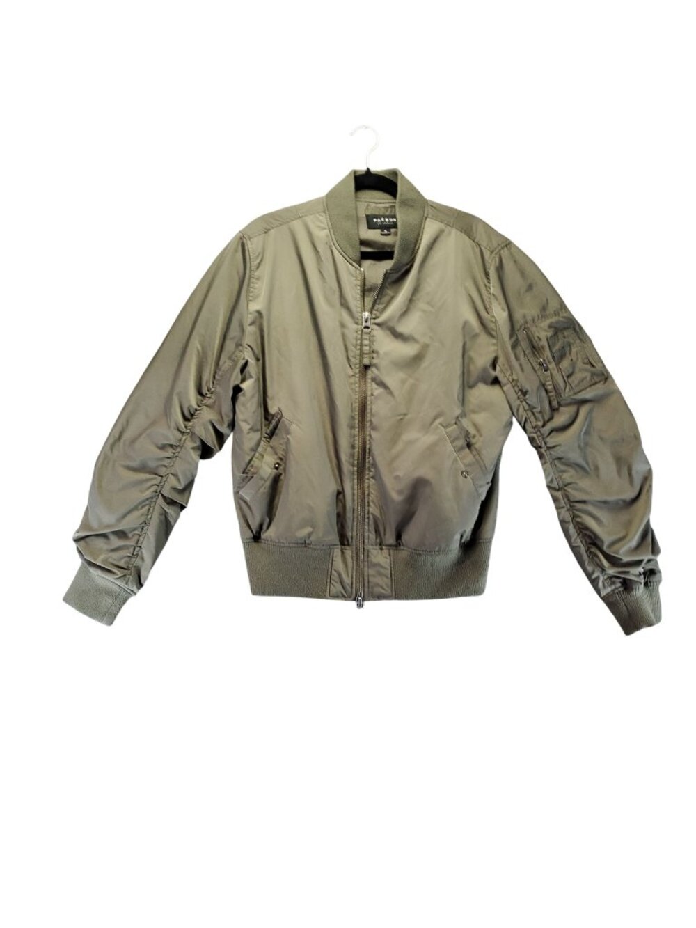 Pacsun Jacket Mens Medium Olive Bomber Style Polyester Construction Lightweight